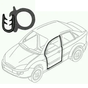 GUARNIÇÃO PORTA MONZA GOL PARATI SAVEIRO VOYAGE UNO ATÉ 1988 1 BULBO SEM ABA