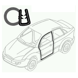 GUARNIÇÃO PORTA VOLKSWAGEN GM FIAT BAIXA 3660MM