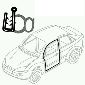 GUARNIÇÃO PORTA FIAT FORD GM VOLKSWAGEN GERAL SEM ABA