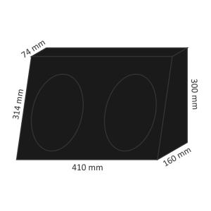 CAIXA 6X9 CARPETE GRAFITE