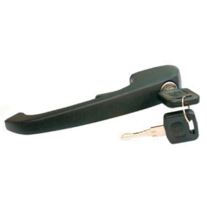 MAÇANETA EXTERNA CAMINHÃO VOLKSWAGEN DELIVERY TITAN TRACTOR WORKER COM CHAVE LADO DIREITO PRETA