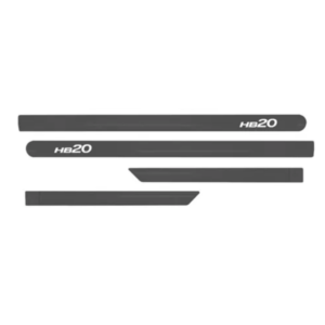 JOGO FRISO LATERAL SLIM HB20 CINZA TITANIUM