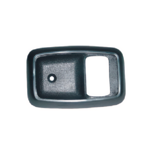 MOLDURA MAÇANETA INTERNA CORCEL BELINA PAMPA DEL REY LADO DIREITO E LADO ESQUERDO PRETA