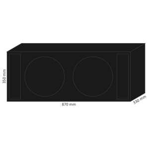 CAIXA 2/12 DUTO RETANGULAR LATERAL 8CM CARPETE GRAFITE