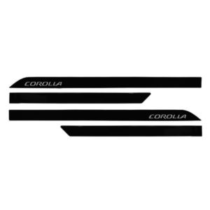 JOGO FRISO LATERAL COROLLA FACAO PRETO ECLIPSE