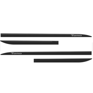 JOGO FRISO LATERAL FIAT TORO FACÃO PRETO SHADOW