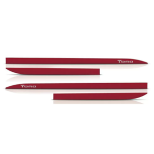 JOGO FRISO LATERAL FIAT TORO FACÃO VERMELHO TRIBAL