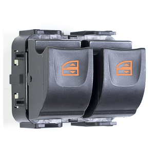 INTERRUPTOR DE VIDRO DUSTER SANDEIRO LOGAN 2015 ATE 2017 DUPLO 6 PINOS FUNDO CINZA