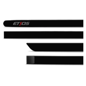 JOGO FRISO LATERAL ETIOS REDONDO PRETO ROCK