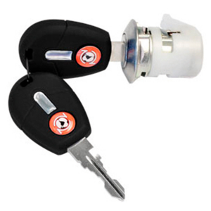 CILINDRO DA PORTA UNO 4 PORTAS APÓS 2010 DIANTEIRO LADO ESQUERDO COM CHAVE