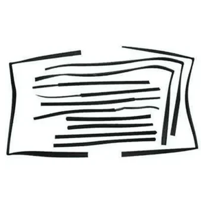 CANALETA EXTERNA PORTA SANTANA QUANTUM VERONA ROYLE 4 PORTAS 1991 ATÉ 1997 12 PEÇAS