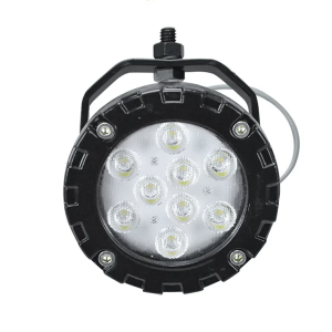 FAROL AUXILIAR REDONDO ALUMINIO COM 9 LEDS 9W 12E 24V BRANCO