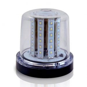 GIROLED COM 54 LEDS 12/24V IMÃ E CABO ESPIRALADO BRANCO