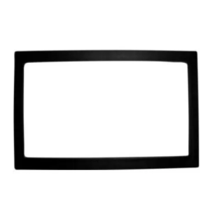 MOLDURA UNIVERSAL 2 DIN 18X10 CMM PRETO