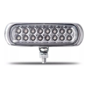 KIT FAROL AUXILIAR ILUMI COM 16 LEDS 3 EM 1 SLIM 12 E 24V CROMADO