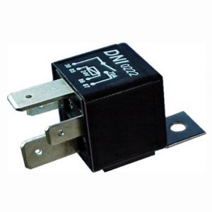 RELE AUXILIAR 70 AMP 4 TERMINAIS 24VTS UNIVERSAL COM SUPORTE
