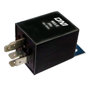 RELE PARADA MOTOR MB CAMINHÕES ÔNIBUS 5 TERMINAIS COM SUPORTE 24V