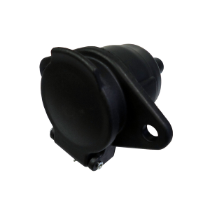 TOMADA PARA CAMINHÃO 7 POLOS FÊMEA PRETA ABS