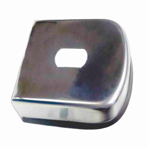 CAPA ENGATE 85MM REDONDA EM INOX COM ACABAMENTO EM BORRACHA