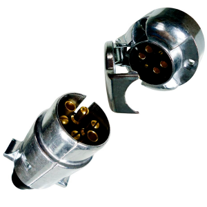 TOMADA ELÉTRICA PARA ENGATE REDONDA 6 POLOS COMPLETA FIXA E MÓVEL