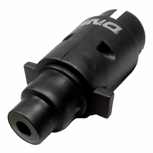 TOMADA ENGATE 6 POLOS MACHO PRETA PLASTICO