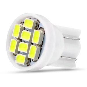 LAMPADA LED PINGÃO COM 8 LED 12VTS SUPER BRANCA