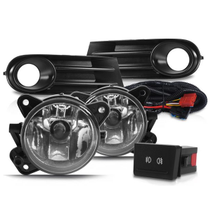 KIT FAROL MILHA GOL VOYAGE SAVEIRO GV APÓS 2009 MOLDURA PRETA INTERRUPTOR ORIGINAL