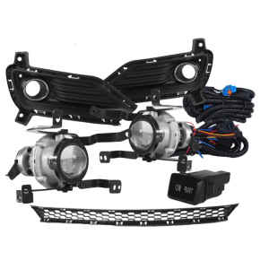 KIT FAROL MILHA HB20 HB20S 2016 ATÉ 2018 COM GRADE BOTÃO TRIPLO