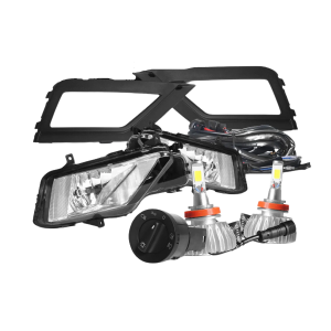 KIT FAROL MILHA SAVEIRO ROBUST TREND APÓS 2017 INTRRUPTOR ORIGINAL COM LAMPADA LED