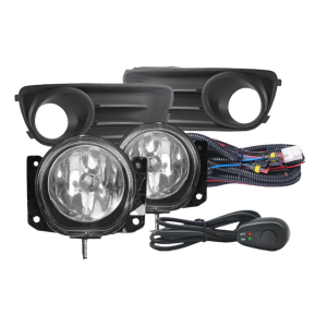 KIT FAROL MILHA PALIO ECONOMY 2006 ATÉ 2015 MOLDURA PRETA BOTÃO ALTERNATIVO