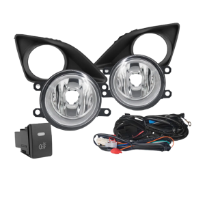 KIT FAROL MILHA COROLLA 2008 ATÉ 2011 MOLDURA PRETA