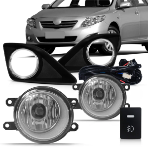 KIT FAROL MILHA COROLLA 2008 ATÉ 2011 INTERRUPTOR ORIGINAL