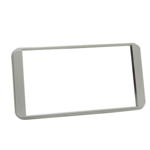 MOLDURA COROLLA 2003 ATÉ 2007 HILUX SW4 SRV STD 2005 ATÉ 2011 PRADO 2 DIN PRATA