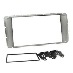 MOLDURA HILUX SRV 2012 ATÉ 2015 2 DIN PRATA