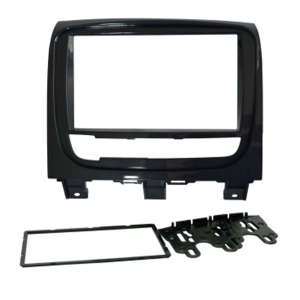 MOLDURA PALIO STRADA WEEKEND ADVENTURE SIENA APÓS 2013 2 DIN GRAFITE ESCURO