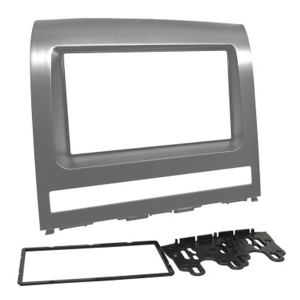 MOLDURA PALIO STRADA WEEKEND ADVENTURE IDEA SIENA ATÉ 2012 2 DIN PRATA