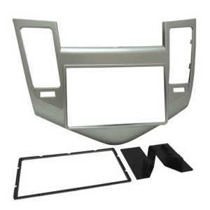 MOLDURA CRUZE 2011 ATÉ 2014 2 DIN PRATA