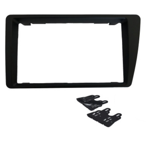 MOLDURA HONDA CIVIC 2001 ATÉ 2006 2 DIN PRETA