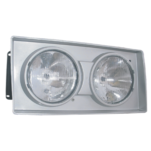 FAROL CAMINHÃO VOLKSWAGEN LINHA MEDIA E PESADA 2000 MOLDURA PRATA LADO DIREITO