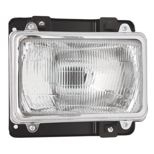 FAROL ALTO E BAIXO MERCEDES-BENZ CARA PRETA LADO DIREITO COM ARO PRETO ÔNIBUS 0-371