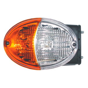 LENTE LANTERNA VALTRA AMBAR E CRISTAL LADO DIREITO DIANTEIRO