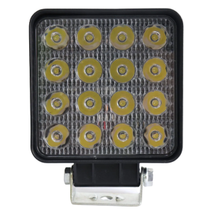 FAROL AUXILIAR QUADRADO COM 16 LEDS 48W