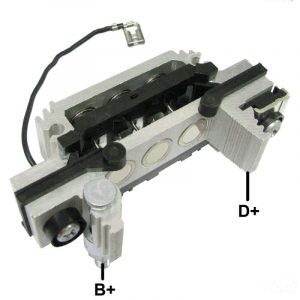 CONJUNTO RETIFICADOR MASSEY FERGUSON COM ALTERNADOR ISKRA