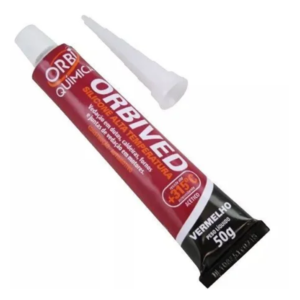 SELANTE JUNTA MOTOR ALTA TEMPERATURA VERMELHO ORBI 50G