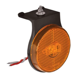 LANTERNA LATERAL RANDON MODELO 2000 COM SUPORTE PLASTICO METALIZADO AMBAR