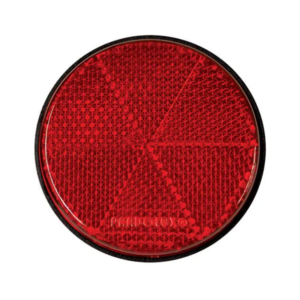 LANTERNA OLHO DE GATO REDONDO REFLETIVO 1 PARAFUSO VERMELHO