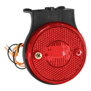 LANTERNA LATERAL RANDON APÓS 2000 LED 12 E 24V COM SUPORTE VERMELHO