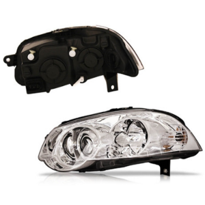 FAROL PRINCIPAL PALIO APÓS 2010 SIENA APÓS 2008 CROMADO LADO ESQUERDO