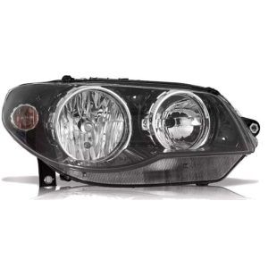 FAROL PRINCIPAL PALIO APÓS 2004 PRETO E CANHÃO CROMADO LADO ESQUERDO