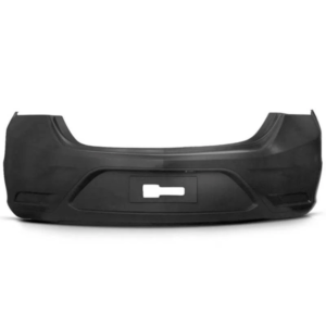 PARA CHOQUE PRISMA 2016 ATÉ 2020 TRASEIRO PRETO LISO SEM FURO NEBLINA